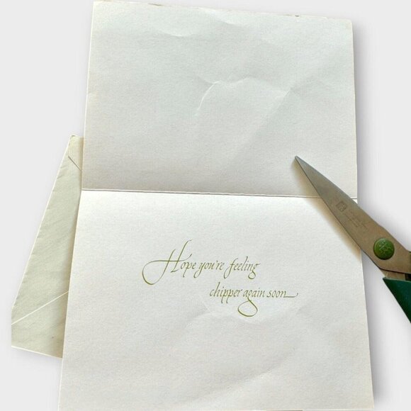 Lot of 4 Vintage Greeting Cards Turtle Squirrel Mushroom Butterflies Cottagecore - Picture 7 of 10